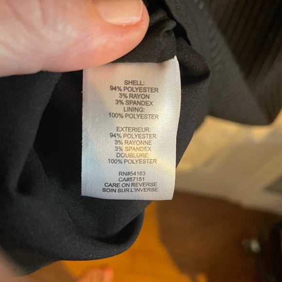 Karl Lagerfeld Navy and White Pinstripe Dress - Picture 6 of 9